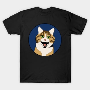 Happy Cat - Funny Animal Design T-Shirt